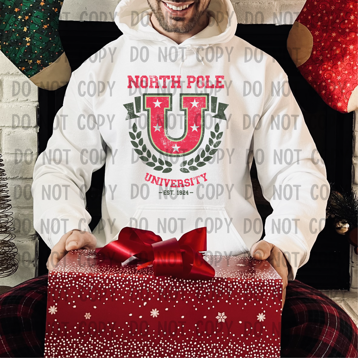 North pole U distressed - DTF