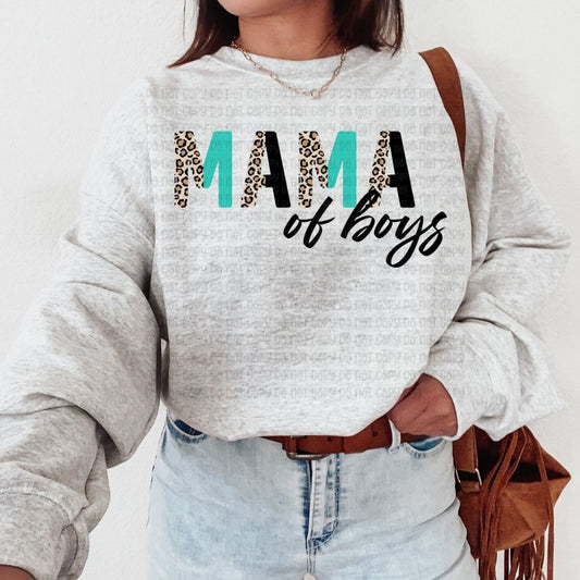 Mama Of Boys Leopard - DTF