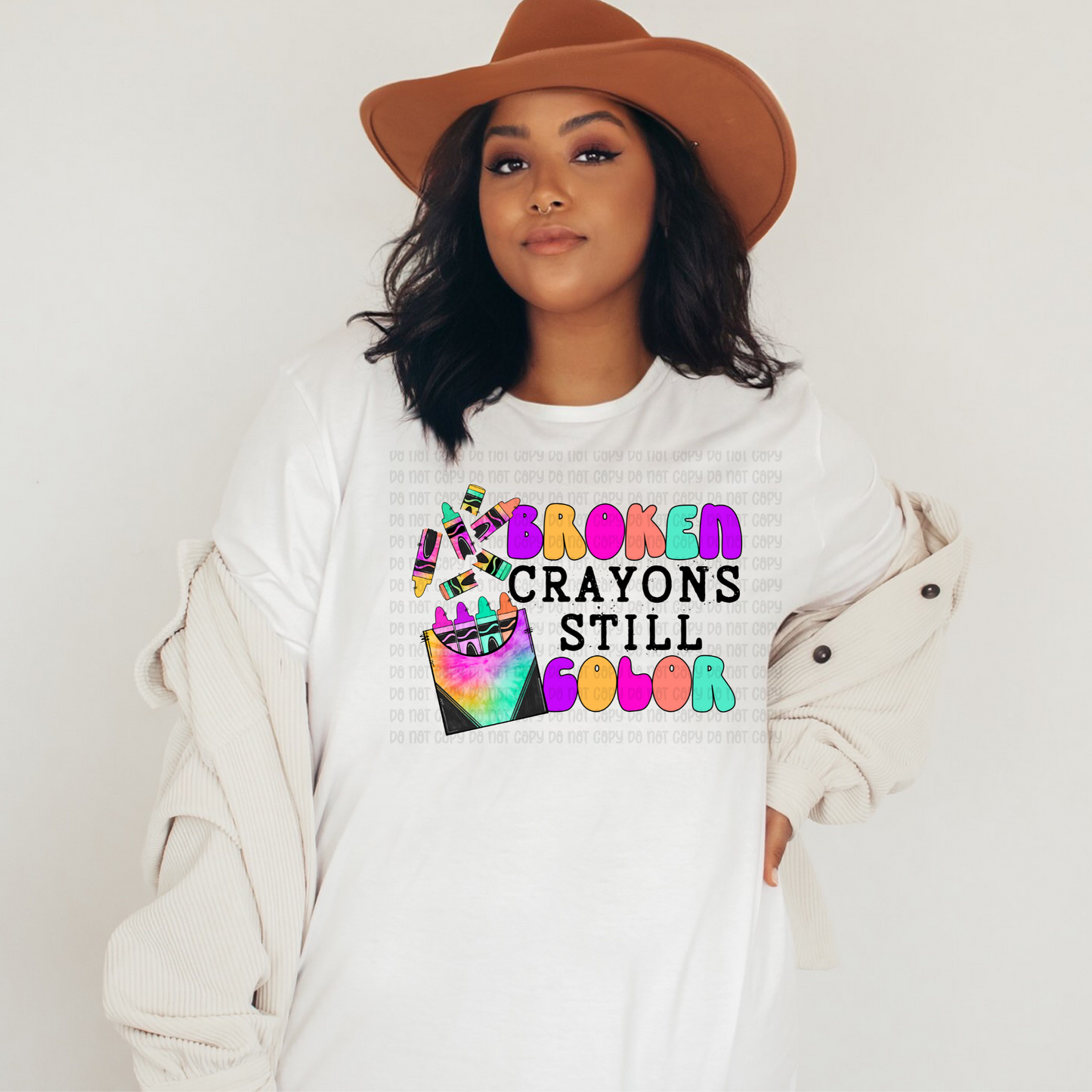 Broken crayons still color - DTF