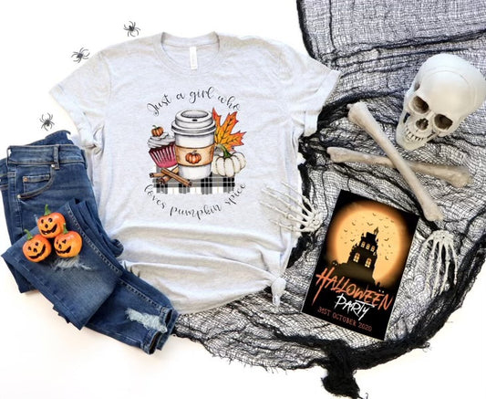 Just a Girl Who Loves Pumpkin Spice - Sublimation