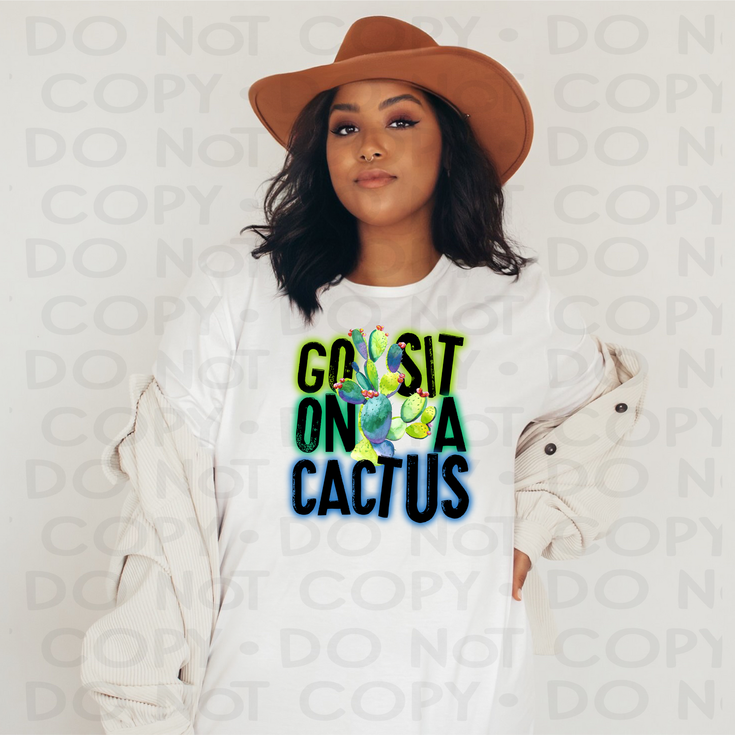 Go sit on a cactus - Adult - DTF