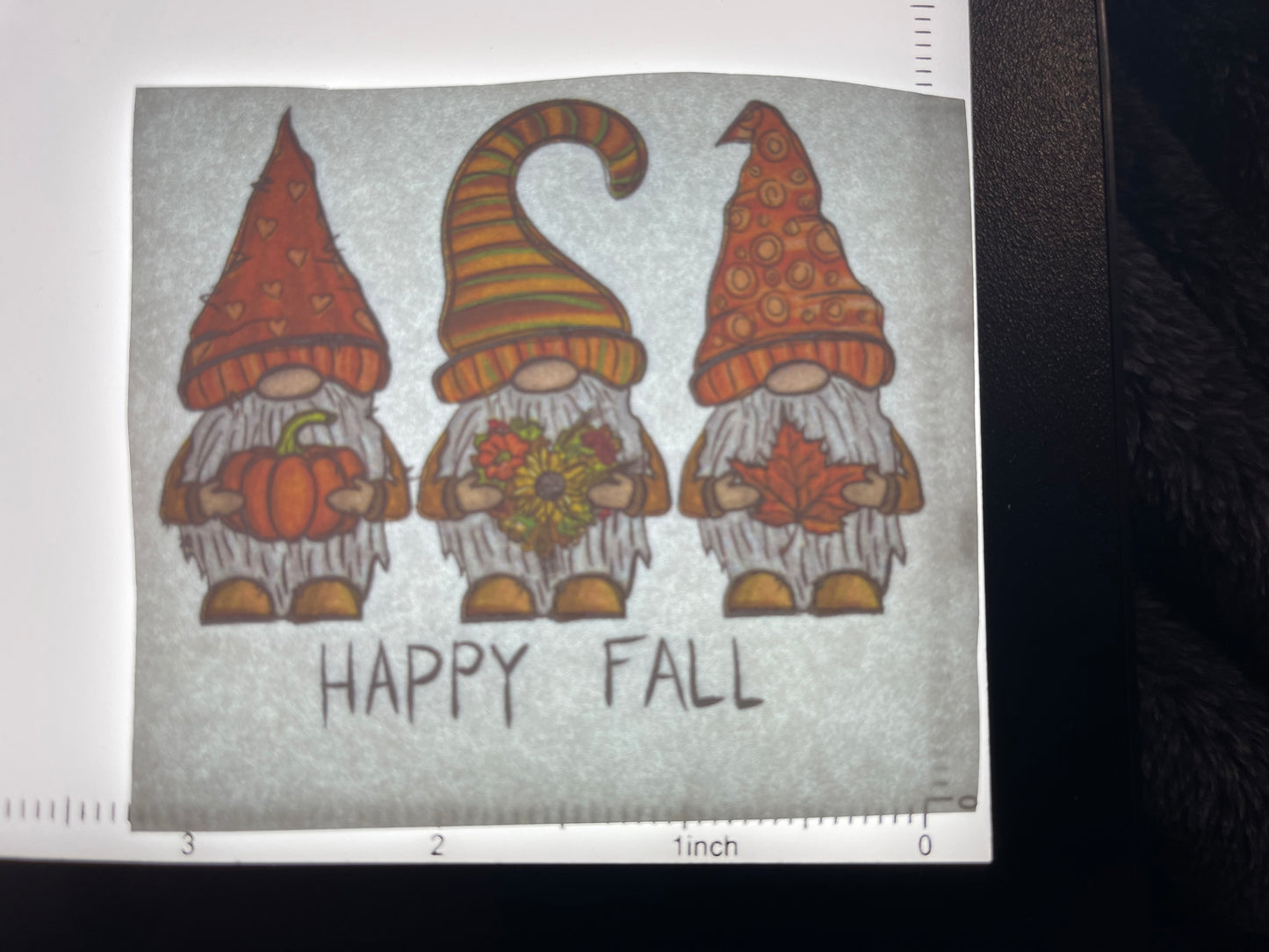 Happy Fall gnomes - Screen Print - 2 for $1