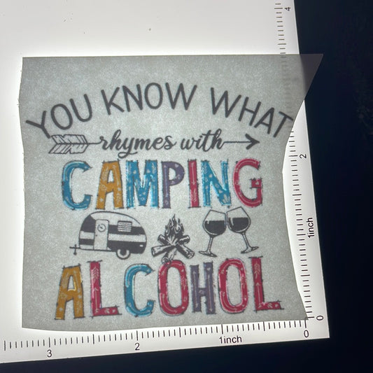 Rhymes with camping - Screen Print - 2 for $1