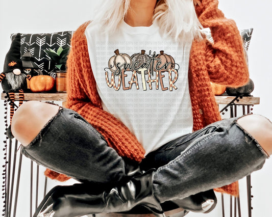 Sweater Weather pumpkins- DTF