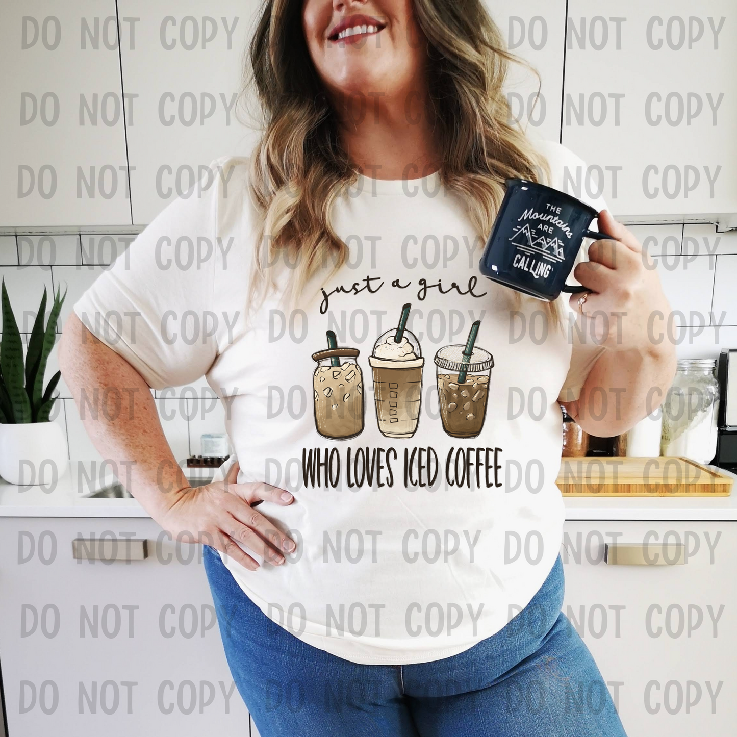 Just a girl who loves iced coffee - DTF