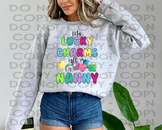 My lucky charms call me Nanny - DTF **READ DESCRIPTION**