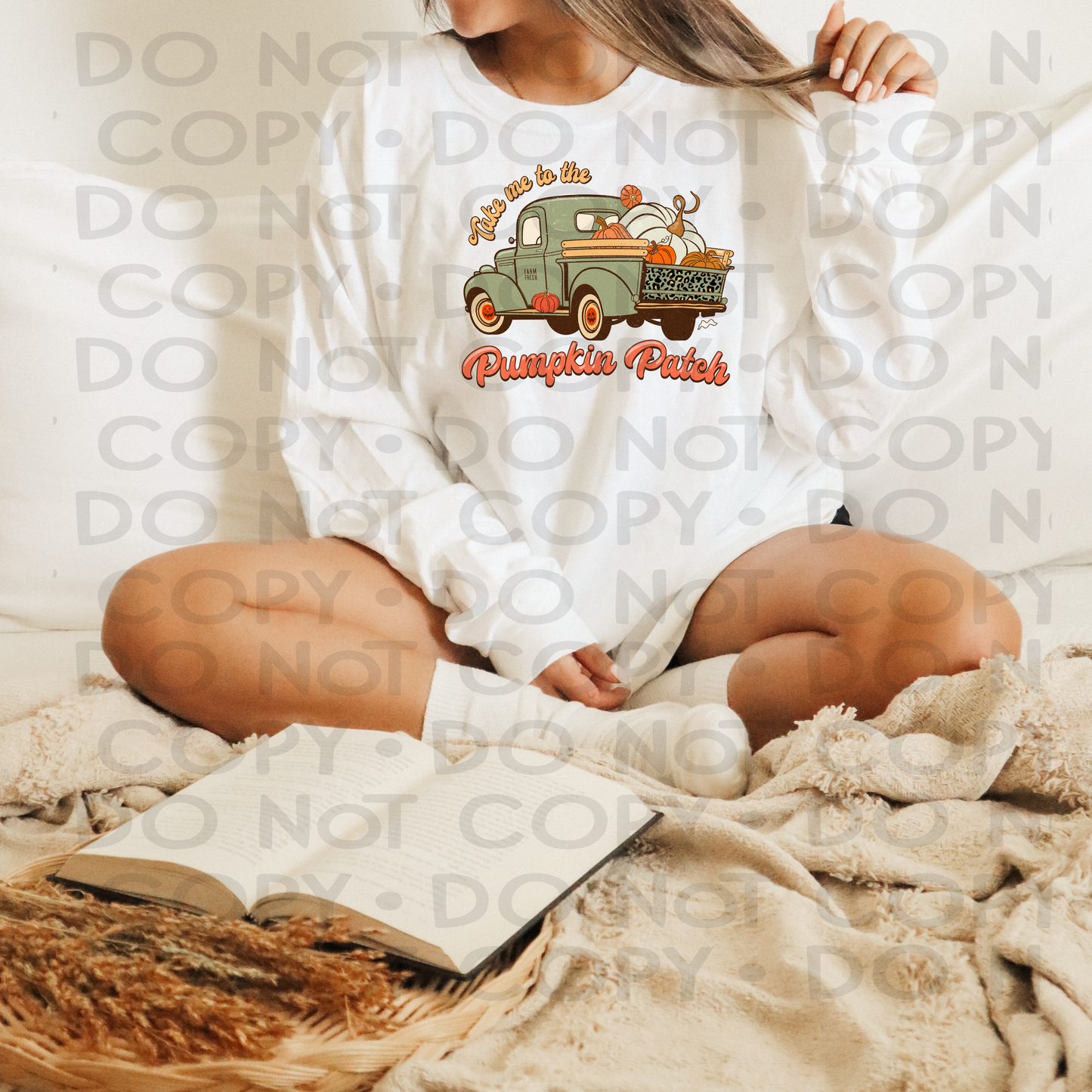 Pumpkin patch distressed - DTF