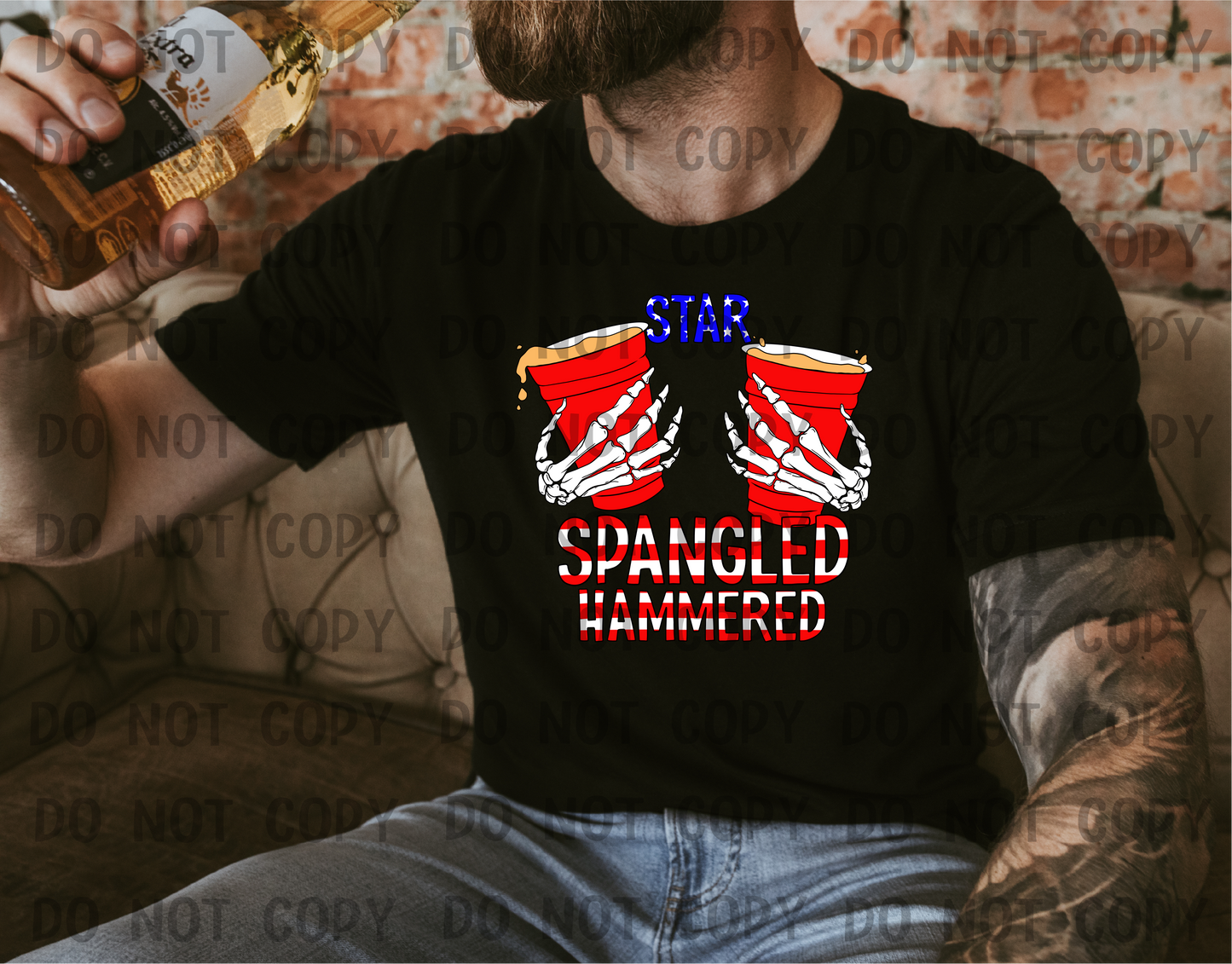 Star spangled hammered - DTF