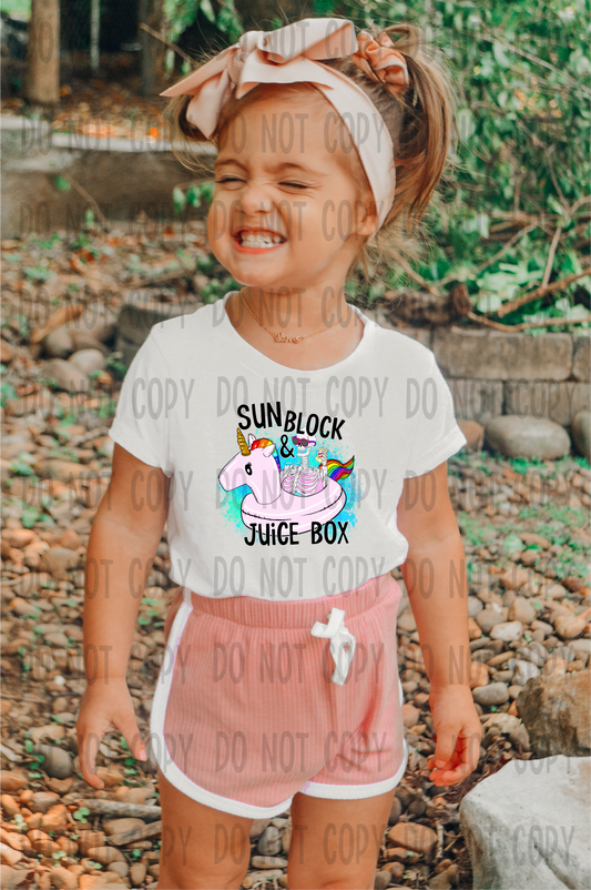 Sunblock and juice box - DTF