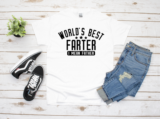 Worlds Best Farter in black - Sublimation