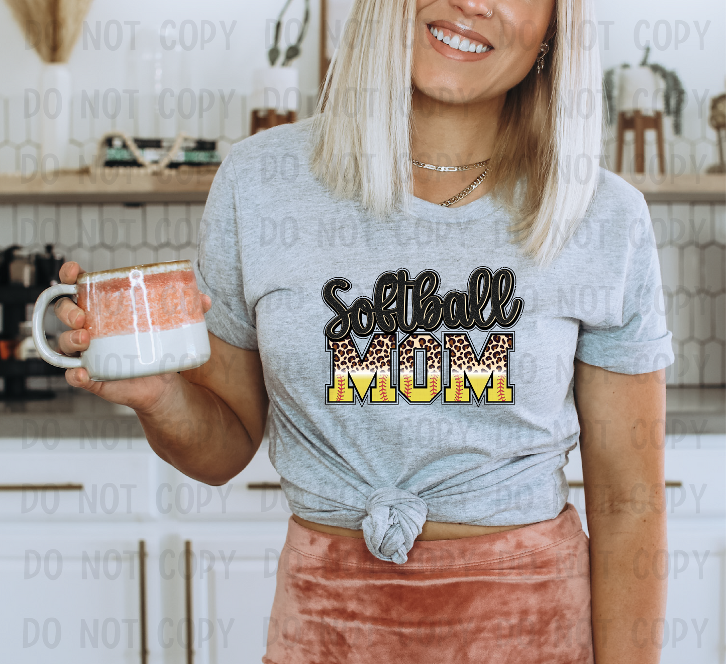 Yellow Softball Mom - Adult - DTF